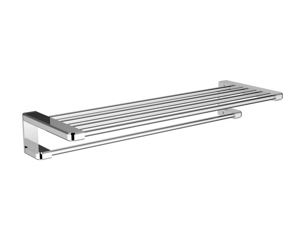 Полотенцедержатель с полкой WONZON & WOGHAND, Хром (WW-V3902-CR)
