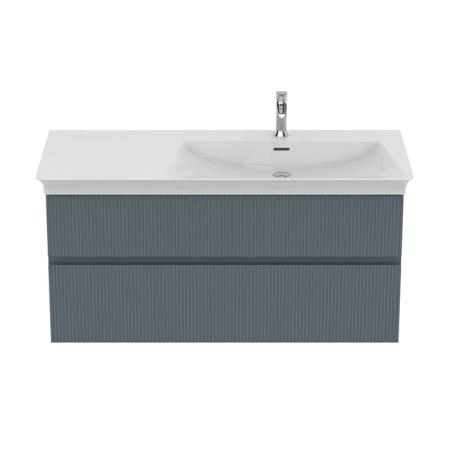 Ideal Standard Finesse Тумба с раковиной 120x50см, подвесная, DX, 2 ящика, 1 отв., цвет: пепельно-голубой матовый