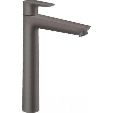 Смеситель Hansgrohe 71717340 для раковины Talis E 234 мм, гладкий шлифованный черный хром