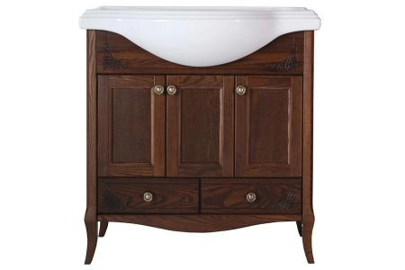 Тумба под раковину ASB-Woodline Салерно 80 антикварный орех