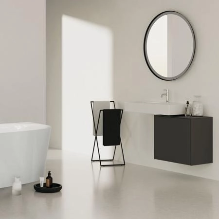 Ideal Standard Conca Круглое зеркало с подсветкой 90 см (Металлическая накладка, закругленная задняя рама, функциональная светодиодная подсветка)
