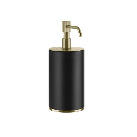 Gessi Venti20 Дозатор для жидкого мыла настольный, цвет: черный, фурнитура Brushed Brass PVD