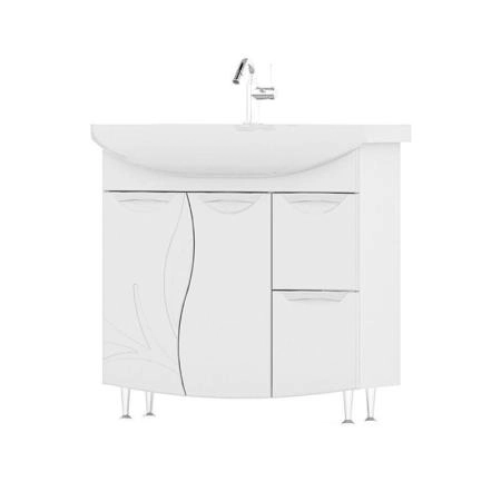 Тумба для ванной Volna Adel 80 2D.2Y напольная (Балтика) раковина отдельно