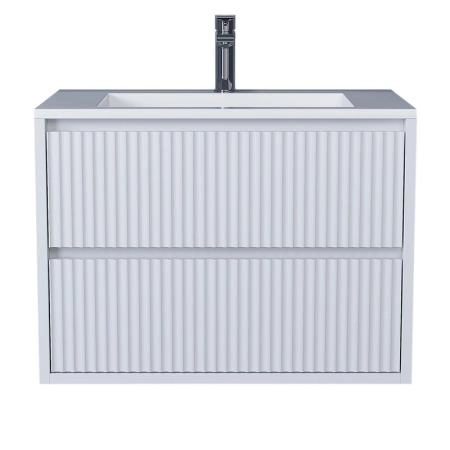 Тумба под раковину  Uperwood Next Premium подвесная, 70 см, белая, 2 ящика