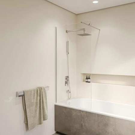 Шторка на ванну RGW Screens SC-050 60 см прозрачное Хром неподвижная 351105006-11