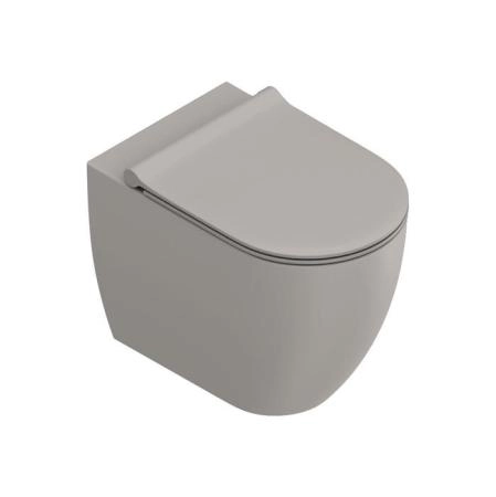 Catalano Sfera Унитаз напольный 54x35см, безободковый, смыв Tornado, покрытие Twinglaze+, цвет: Tortora Satinato