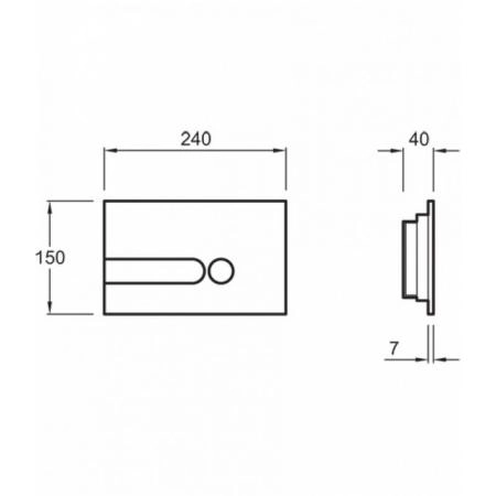 Панель смыва Jacob Delafon E4326-00 белая