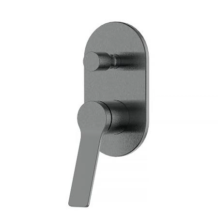 Смеситель для душа Azario VISE с верхним и ручным душем, скрытый монтаж, графит (AZ-VSA248330AJ+82KAJ)