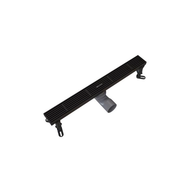 Душевой трап KNOTLOR SDRW0500LBL, линейный матовый черный