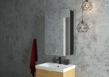 Зеркало-шкаф Континент Eltoro black LED 560х850