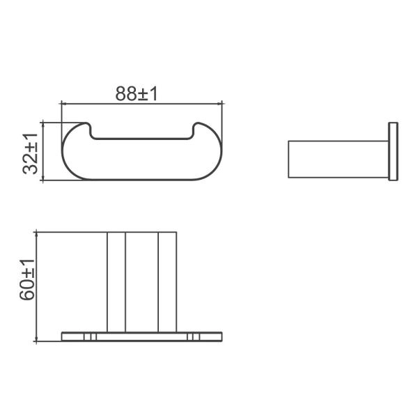 Крючок для ванной комнаты GAPPO G30905-29,