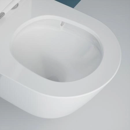 Унитаз ESBANO CLAVEL-53T торнадо безободковый подвесной белый 530x360x360