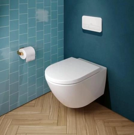 Унитаз Villeroy Boch Subway 3.0 4670TS01 370х560, с крышкой-сиденьем 9M78S101, цвет Альпийский белый
