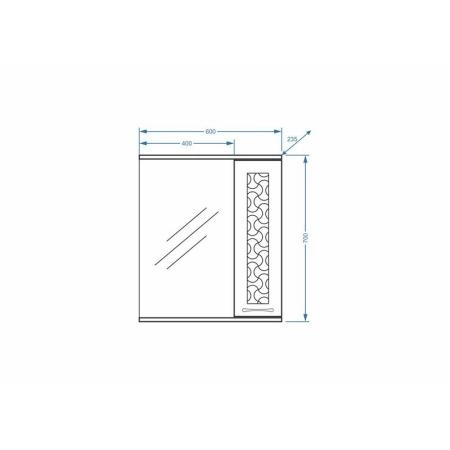 Зеркало-шкаф Stella Polar Ванда 60/С