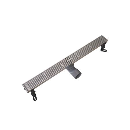 Душевой трап KNOTLOR SDRW0600LBS, линейный матовая сталь