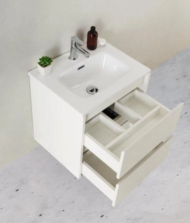 Тумба под раковину Belbagno KRAFT Bianco Opaco подвесная KRAFT 39-500/390-2C-SO-BO