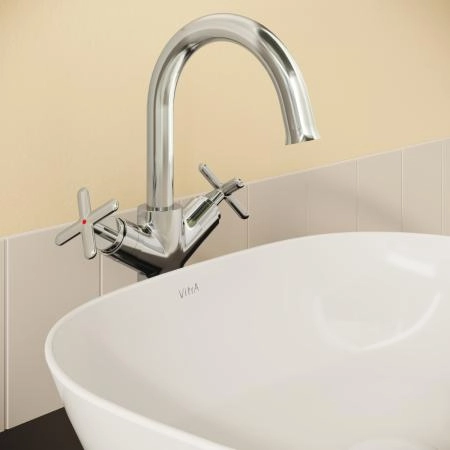 Смеситель VitrA Origin Classic  A42886 двухрычажный хром латунь