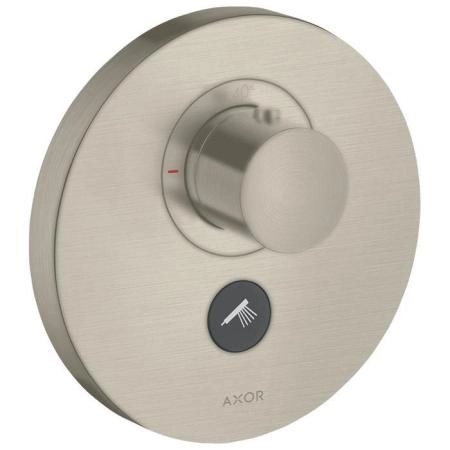 Axor ShowerSelect Встраиваемый термостат для душа, 1 поток, с ручным душем, внешняя часть, цвет: шлифованный никель