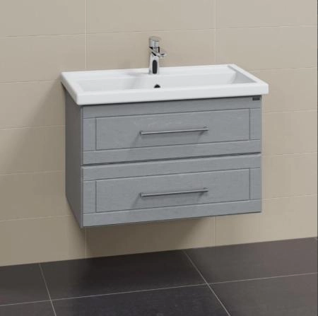 Тумба под раковину СаНта Венера 80 дуб серый, подвесная (ум. Фостер 80)