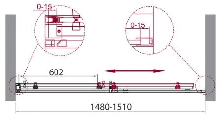 Душевая дверь BelBagno ACQUA 100 прозрачное стекло 8 мм профиль хром ACQUA-BF-1-100-C-Cr