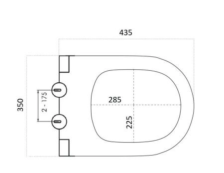 Крышка для унитаз Bohemeа Avva, soft-close Черный матовый 976-B