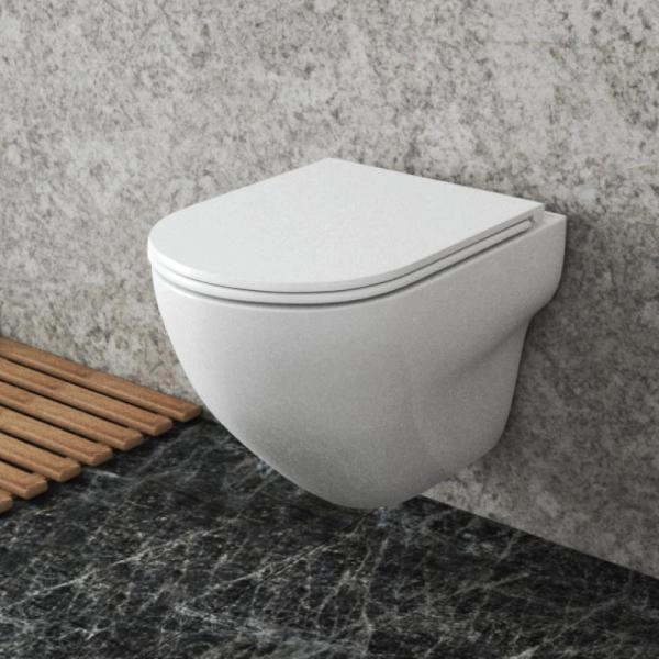 Унитаз подвесной безободковый OWL Wave Cirkel-H с сиденьем DP микролифт OWLT190801