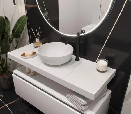 Столешница прямая Boheme FLAT CALACATTA 1210*460*70 869-120-CLCT