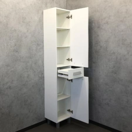 Шкаф-колонна Comforty Модена-35М 00-00001645 напольная белая матовая