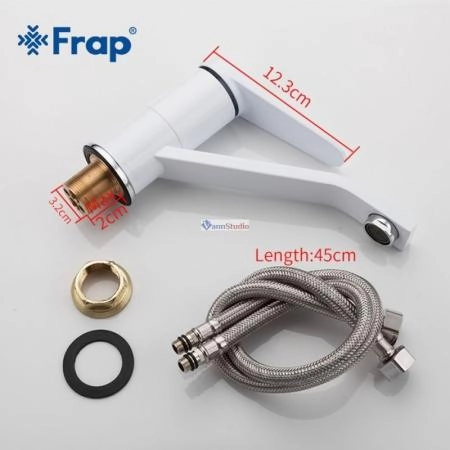 Смеситель для кухни Frap F4545 белый хром