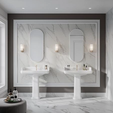 Kerama Marazzi Pompei Пьедестал для раковины, цвет: белый глянцевый