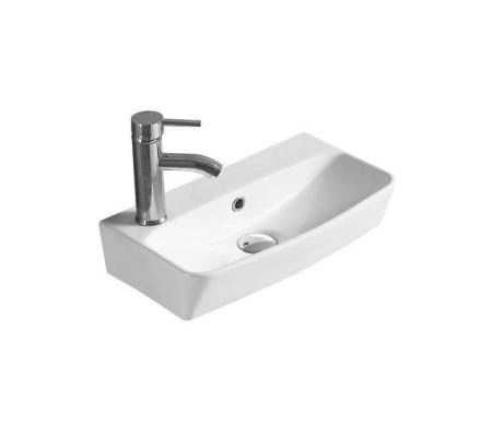 Раковина SantiLine SL-2003 45x25,5 подвесная керамическая Белый