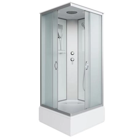 Душевая кабина Niagara NG-2307-14G 800х800х2150 высокий поддон 40см стекло матовое