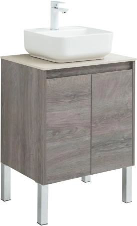 Тумба под раковину Aquanet Nova Lite 60 дуб рошелье (2 дверцы)