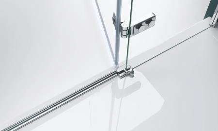 Душевая дверь BelBagno KRAFT 100 прозрачное стекло 6 мм профиль хром KRAFT-B-12-60/40-C-Cr-L