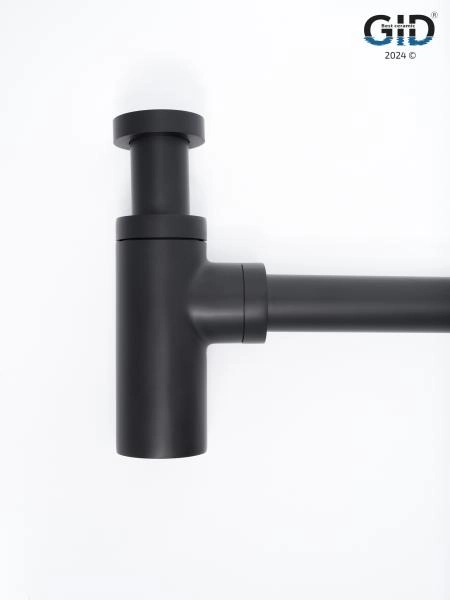 Сифон для раковины Gid G-74BL  75503S черный матовый