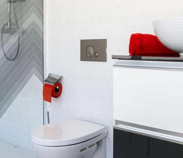 Панель механическая двойная OLI Globe 152953, soft-touch, пластик, серый