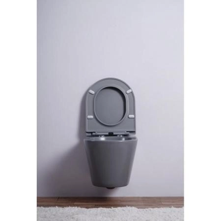 Унитаз Esbano AZALEA (Matt Grey) подвесной безободковый микролифт