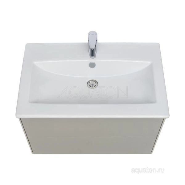 Тумба под раковину AQUATON Сохо 75 cлэйт, галька серая 1A258101AJ9A0