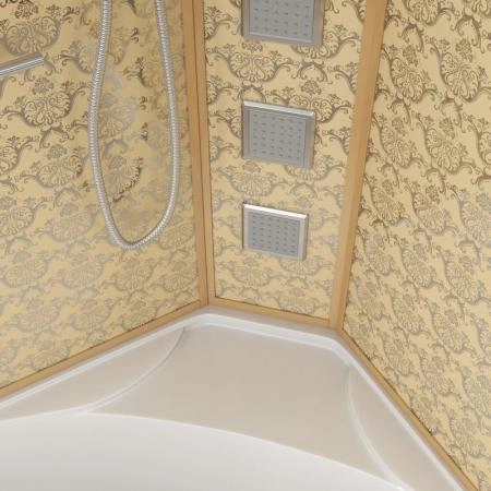 Душевая кабина Niagara Luxe NG-7744G (1200x1200х2150) высокий поддон стенки ЗОЛОТО