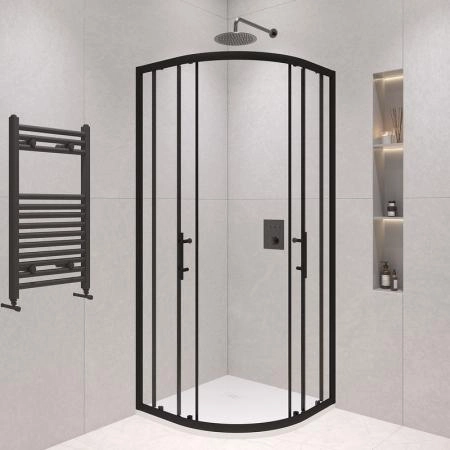 Душевой уголок RGW PA-51B Passage 100x100 Черный матовый прозрачное