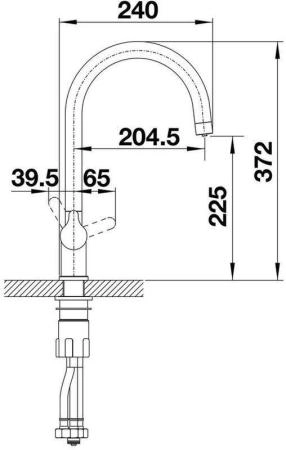 Смеситель Blanco TRIMA 526268 белый гранит для мойки