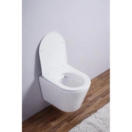 Унитаз Esbano CLAVEL (White) подвесной безободковый микролифт