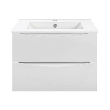 Тумба под раковину Vincea Mia 600 подвесная, 2 выкатных ящика soft close, G.White