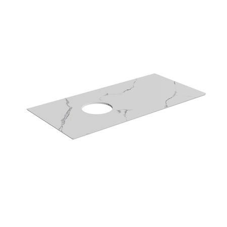 Столешница Kerama Marazzi ICONICO ИКОНИКО CO5.SG50008220R\100 Монте Тиберио 100 см, белая матовая, без отверстия под смеситель