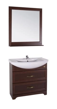 Тумба под раковину ASB-Woodline Берта 85 антикварный орех