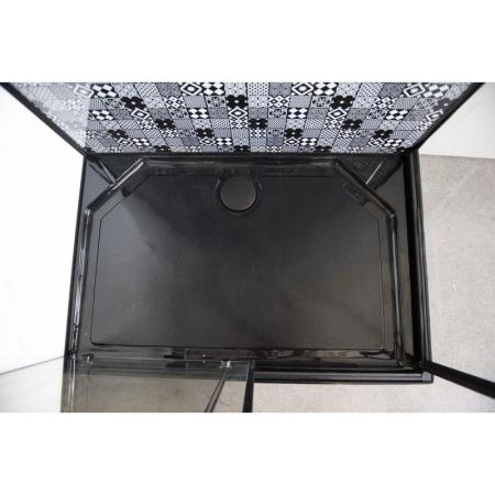 Душевая кабина Esbano 100x100 профиль Черный стекло прозрачное ESKBB100CKR