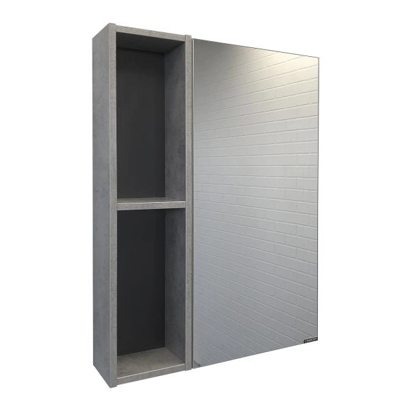 Зеркало-шкаф Comforty Франкфурт-60 00-00004331 бетон светлый