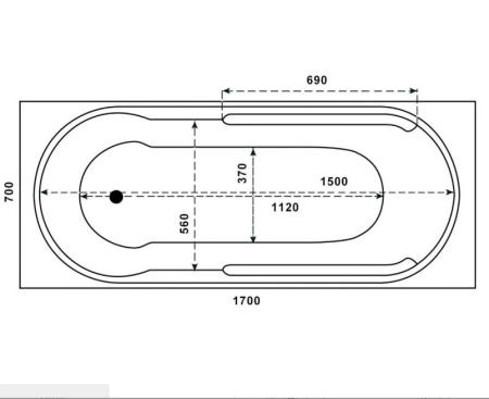 Акриловая ванна Relisan Прага 170x70 см