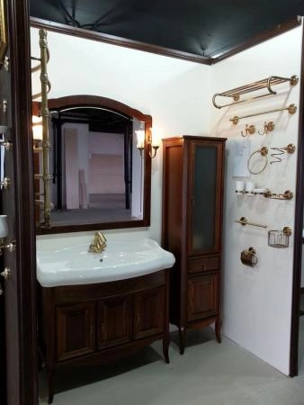 Тумба под раковину Opadiris Лоренцо 100 1000х912х535 мм цвет светлый орех напольная