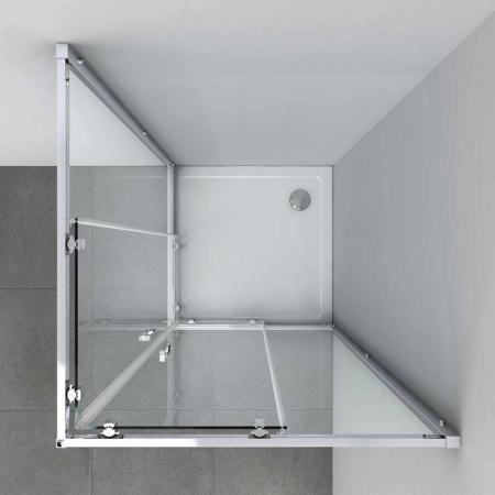 Душевой уголок Vincea Alpha VSS-3AL100CLB, 1000*1000, черный, стекло прозрачное